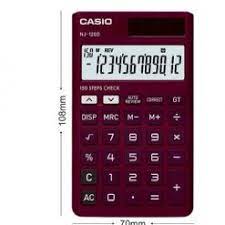 Casio  Nj-120D-Rd Portable Calculator